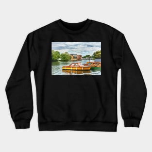 Boats For Hire At Windsor Crewneck Sweatshirt